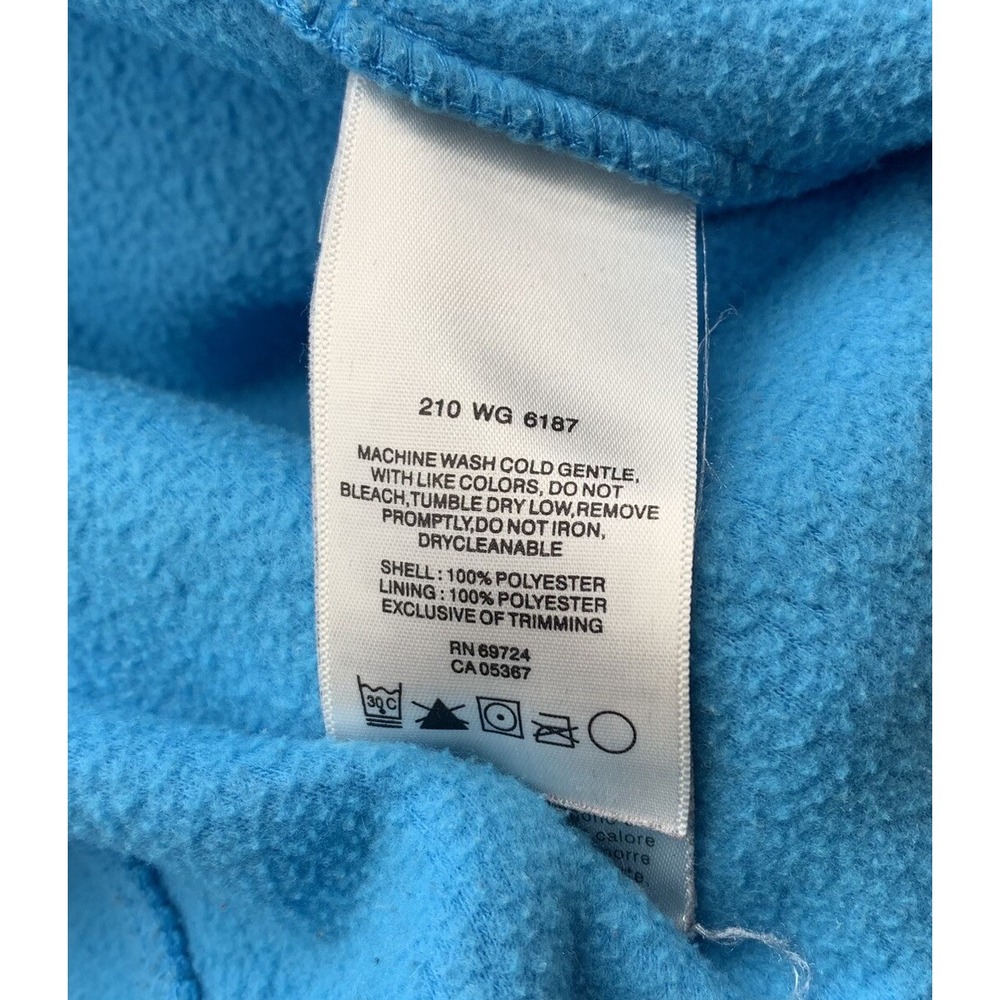 Columbia Fleece Jacket Youth Kids 14/16 Light Blue Full Zip Warm Soft Outdoors - Picture 10 of 11